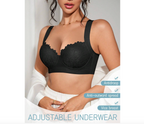 48-timmars kampanj – Avlastande BH med breda axelband – lyfter, formar och sitter bekvämt (svart)