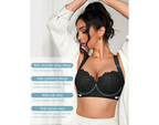 48-timmars kampanj – Avlastande BH med breda axelband – lyfter, formar och sitter bekvämt (svart)