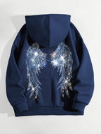 Angel Rhinestones Hoodie