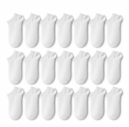 20-pack svarta vardagsstrumpor (37–41) svarta eller vita